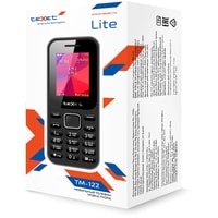 Кнопочный телефон TeXet TM-122 (черный)
