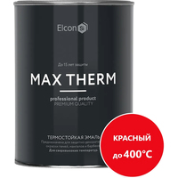 Эмаль Elcon Термостойкая до 400C 0.8 кг (красный)