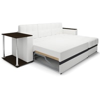 Угловой диван Мебель-АРС Атланта угловой (экокожа, белый)