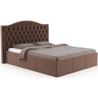 Кровать Bon Mebel Валенсия с ПМ 160x200 (велюр коричневый)