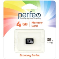 Карта памяти Perfeo microSDHC PF4GMCSH10ES 4GB