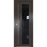 Межкомнатная дверь ProfilDoors Модерн 47X 60x200 (грей мелинга/стекло черный триплекс)