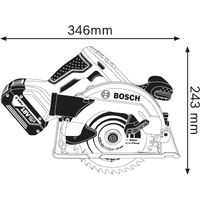 Дисковая (циркулярная) пила Bosch GKS 18V-57 Professional 06016A2200 (без АКБ)