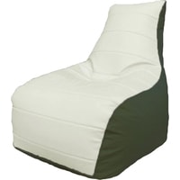 Кресло-мешок Flagman Бумеранг Б1.3-03 (белый/зеленый)