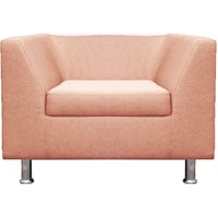 Интерьерное кресло Brioli Дедрик (рогожка, J11 розовый)