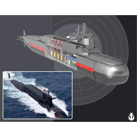 Конструктор Zhe Gao Military QJ5063 Подводная лодка Тип 092 Xia-Class