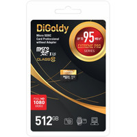 Карта памяти DiGoldy Extreme Pro microSDXC 512GB DG512GCSDXC10UHS-1-ELU3 (без адаптера)
