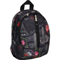 Школьный рюкзак Rise М-131д-п (черный)
