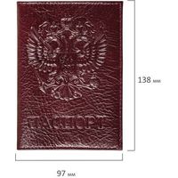 Обложка для паспорта BRAUBERG Virginia Герб 237199