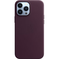 Чехол для телефона Apple MagSafe Leather Case для iPhone 13 Pro Max (темная вишня)