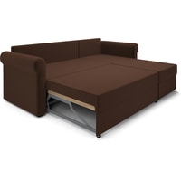 Угловой диван Мебель-АРС Рейн угловой (микровелюр, коричневый/люкс)