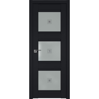 Межкомнатная дверь ProfilDoors Классика 4U L 70x200 (черный матовый/матовое с прозрачным фьюз.)