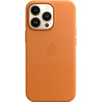 Чехол для телефона Apple MagSafe Leather Case для iPhone 13 Pro (золотистая охра)