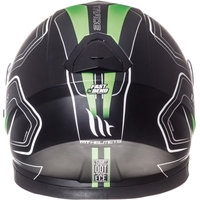 Мотошлем MT Helmets Thunder 3 SV Trace Matt (XS, черный/зеленый)