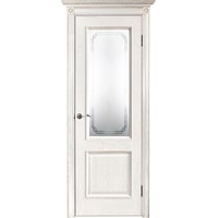 Межкомнатная дверь Юркас Шервуд-3 ДО 80x200 (эмаль бронза/мателюкс матовое с фрез. №8)