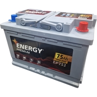 Автомобильный аккумулятор Energy Premium EP752 (75 А·ч)