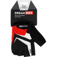 Перчатки Dream Bike 7690586 (XL, белый/черный/красный)