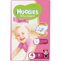 Подгузники Huggies Ultra Comfort 4 для девочек (19 шт)