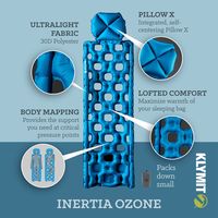 Надувной коврик Klymit Inertia Ozone (синий)