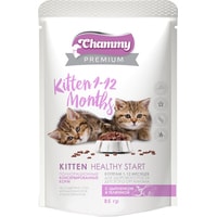 Пресервы Chammy Premium Kitten 1-12 Months с цыпленком и телятиной 85 г