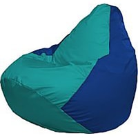 Кресло-мешок Flagman Груша Медиум Г1.1-291 (бирюзовый/синий)