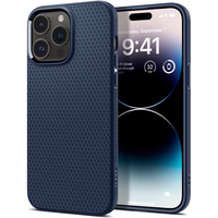 Чехол для телефона Spigen Liquid Air iPhone 14 Pro Max Navy Blue ACS04814 (синий)