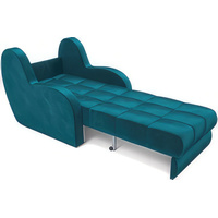 Кресло-кровать Мебель-АРС Аккордеон Барон (бархат, сине-зеленый Star Velvet 43 Black Green)