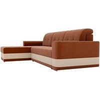 Угловой диван Mebelico Честер 61124 (левый, рогожка, коричневый/бежевый)