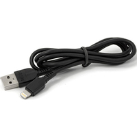 Кабель Mirex 13700-008i2BK USB Type-A - Lightning (1 м, черный)