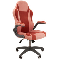Кресло CHAIRMAN Game 55 (розовый/бордовый)