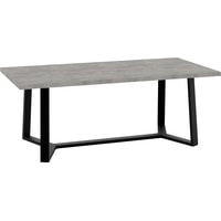 Кухонный стол TMB Loft Мейсон ЛДСП 1200x600 36 мм (бетон чикаго светло-серый)