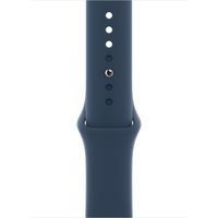 Умные часы Apple Watch Series 7 45 мм (сталь графитовый/синий омут спортивный)