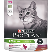 Сухой корм для кошек Pro Plan Sterilised Adult OptiSavour с уткой и печенью 400 г