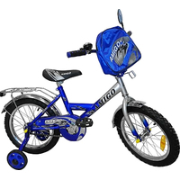 Детский велосипед Amigo 001 Pionero 14 (серебристый/синий)