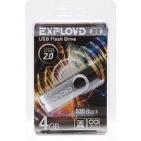 USB Flash Exployd 530 4GB (черный)