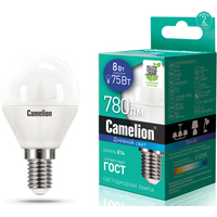 Светодиодная лампочка Camelion LED8-G45/865/E14