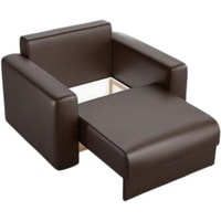 Интерьерное кресло Craftmebel Мэдисон (экокожа, коричневый)
