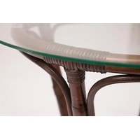 Набор садовой мебели TetChair New Bogota (диван/2 кресла/стол со стеклом, walnut)