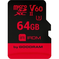 Карта памяти GOODRAM IRDM microSDXC IR-M6BA-0640R11 64GB