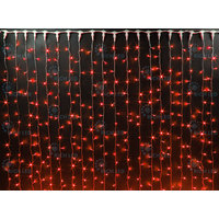 Световой дождь Rich Led Черный провод RL-C2x9-B/R 2x9м (красный)