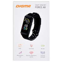 Фитнес-браслет Digma Force A8 (черный/серый)