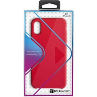 Чехол для телефона MediaGadget Marshmallow для iPhone X (красный)