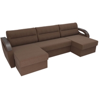 П-образный диван Лига диванов Форсайт 101210 (коричневый)