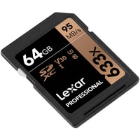 Карта памяти Lexar Professional 633x SDXC LSD64GCB633 64GB