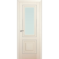 Межкомнатная дверь ProfilDoors 28U L 90x200 (магнолия сатинат/мателюкс матовое серебро)