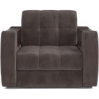 Кресло-кровать Мебель-АРС Барон №3 (микровельвет, коричневый кордрой)