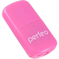 Карт-ридер Perfeo PF-VI-R009 (розовый)