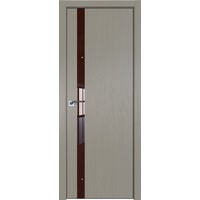 Межкомнатная дверь ProfilDoors 6ZN 60x200 (стоун/стекло коричневый лак)