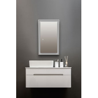  Silver Mirrors Шкаф с зеркалом Hamburg Black 462x762 LED-00002669