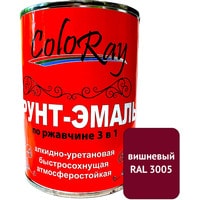 Грунт-эмаль ColoRay 3 в 1 вишневый (2.7 кг)